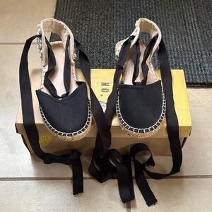 Mix No. 6 Black and Tan Espadrille Flats